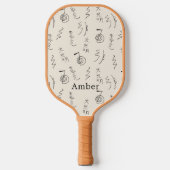 Monogrammed Reiki Symbols Pattern - Reiki Healing Pickleball Schläger (Vorderseite)