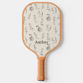 Monogrammed Reiki Symbols Pattern - Reiki Healing Pickleball Schläger (Rückseite)