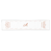 Monogrammed with Catholic Blessing Kurzer Tischläufer (Horizontal)