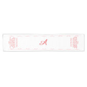 Monogrammed with Catholic Blessing Kurzer Tischläufer (Horizontal)