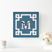 Monogrammentwurf Quadratische Wanduhr (Zuhause)