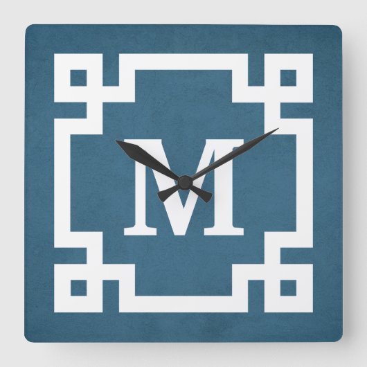 Monogrammentwurf Quadratische Wanduhr (Vorderseite)
