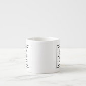 Monogrammespresso-Tasse des Buchstabe-H Espressotasse (Vorderseite)