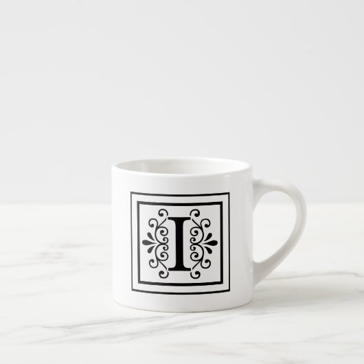 Monogrammespresso-Tasse des Buchstabe-I Espressotasse (Rechts)