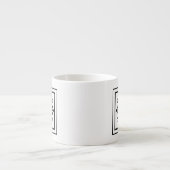 Monogrammespresso-Tasse des Buchstabe-Y Espressotasse (Vorderseite)
