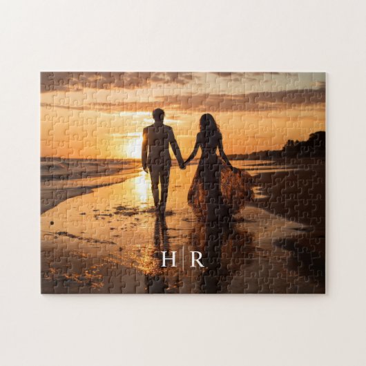 Monogrammfoto Puzzle (Horizontal)