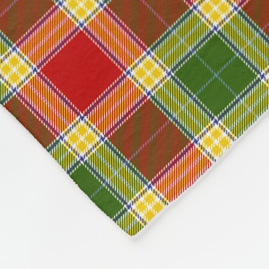MonogrammGibsonTartan Fleecedecke (Ecke)
