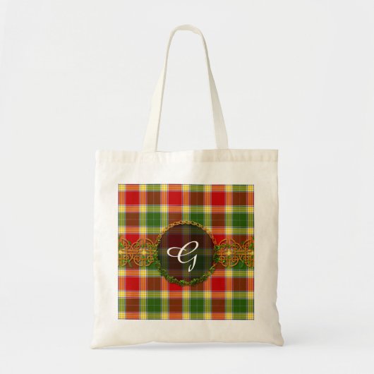 MonogrammGibsonTartan Tragetasche (Vorne)