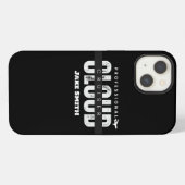 Monogrammiert, Cloud Cruiser, Fliegend, Luftfahrt, iPhone Hülle (Rückseite (Horizontal))