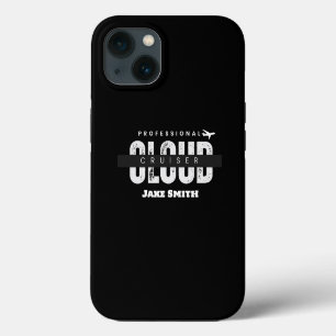Monogrammiert, Cloud Cruiser, Fliegend, Luftfahrt, iPhone 13 Hülle