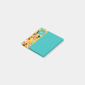 Monogrammiert Fette Farbige Abstrakte Post-it Klebezettel (angewinkelt)