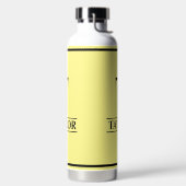 Monogrammiert Gelb Trinkflasche (links)