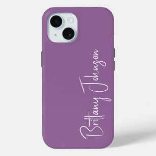 Monogrammiert Lila Case-Mate iPhone Hülle