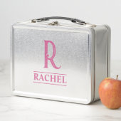 Monogrammiert metall brotdose (Beispiel)