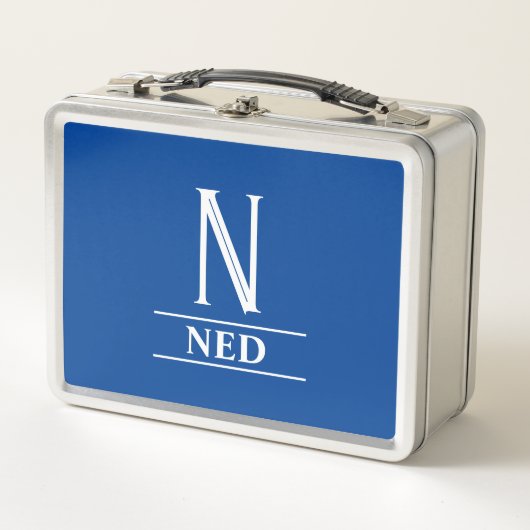 Monogrammiert metall brotdose (Vorderseite)