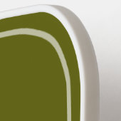 Monogrammiert mit Sunburst & Name Light Olive Pickleball Schläger (Linke Seite)