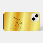 Monogrammiert moderne einfache Anfangsbuchstaben i iPhone Hülle (Rückseite (Horizontal))