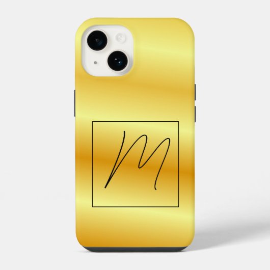 Monogrammiert moderne einfache Anfangsbuchstaben i iPhone Hülle (Rückseite)