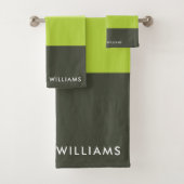 monogrammiert,Name, Badhandtuch Set (Insitu)