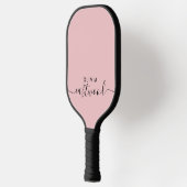 Monogrammiert Rosa  Pickleball Schläger (Links)
