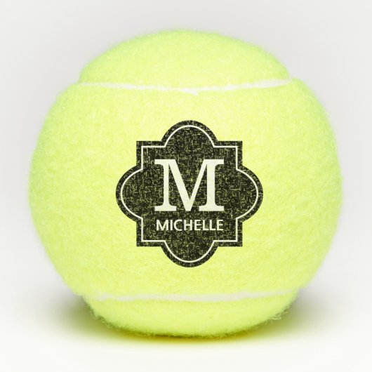Monogrammiert Tennisbälle (Vorderseite)