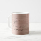 Monogrammierte Anfangsbuchstabe und Name Kaffeetas Kaffeetasse (Vorderseite Links)