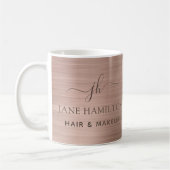 Monogrammierte Anfangsbuchstabe und Name Kaffeetas Kaffeetasse (Links)