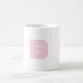 Monogrammierte Anfangsbuchstaben Einfach Minimalis Kaffeetasse (Mittel)