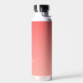 Monogrammierte Anfangsbuchstaben-Name-Skript-Verla Trinkflasche (Links)