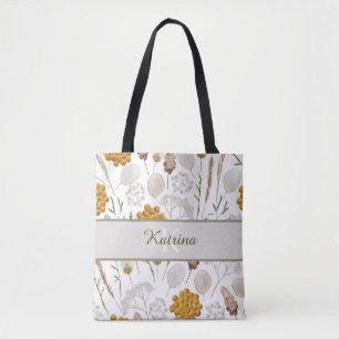 Monogrammierte Aquarell-Wabentasche Tasche