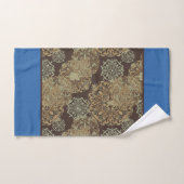 Monogrammierte blaue und braune boho moodige Manda Badhandtuch Set (Handtuch)