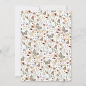 Monogrammierte Boho-Floral-Probe-Dinner Einladung (Rückseite)