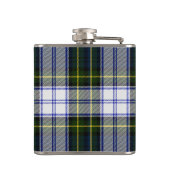 Monogrammierte Clan Gordon Dress Tartan Kariert Fl Flachmann (Rückseite)