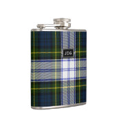 Monogrammierte Clan Gordon Dress Tartan Kariert Fl Flachmann (Rechts)
