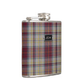 Monogrammierte Clan Harmon Dress Tartan Kariert Fl Flachmann (Rechts)