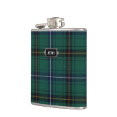 Monogrammierte Clan Henderson Tartan Kariert Flask Flachmann (Links)