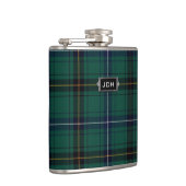 Monogrammierte Clan Henderson Tartan Kariert Flask Flachmann (Rechts)
