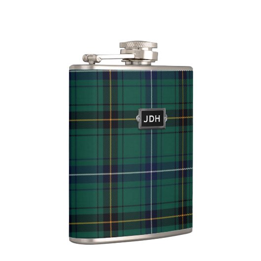 Monogrammierte Clan Henderson Tartan Kariert Flask Flachmann (Rechts)