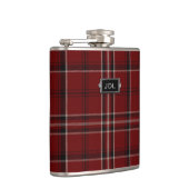 Monogrammierte Clan Lougheed Tartan Kariert Flask Flachmann (Rechts)