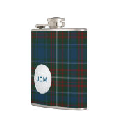 Monogrammierte Clan MacConnell Tartan Karierte Gol Flachmann (Links)