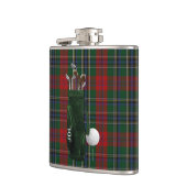 Monogrammierte Clan MacLean Tartan Karierte Golfla Flachmann (Links)