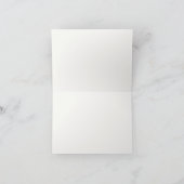 Monogrammierte elegante chic florale Notizkarte (Innenseite)