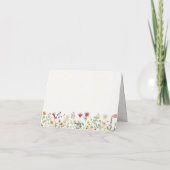 Monogrammierte elegante chic florale Notizkarte (Rückseite)