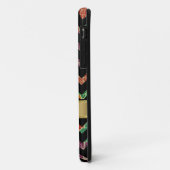 Monogrammierte farbige Zigzag Zickzack Muster Case-Mate iPhone Hülle (Hinten/Links)