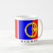 Monogrammierte Flagge der Comanche Nation der amer Kaffeetasse (VorderseiteRechts)