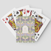 Monogrammierte florale Spielkarten (Rückseite)
