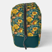 Monogrammierte gelbe Rosen  Waschbeutel (Rechts)