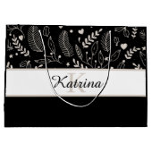 Monogrammierte Geschenktasche Große Geschenktüte (Rückseite)
