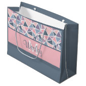 Monogrammierte Geschenktüte (Vorderseite Schrägansicht)