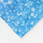 Monogrammierte Glitzer- und Glitzern-Muster Fleecedecke (Ecke)